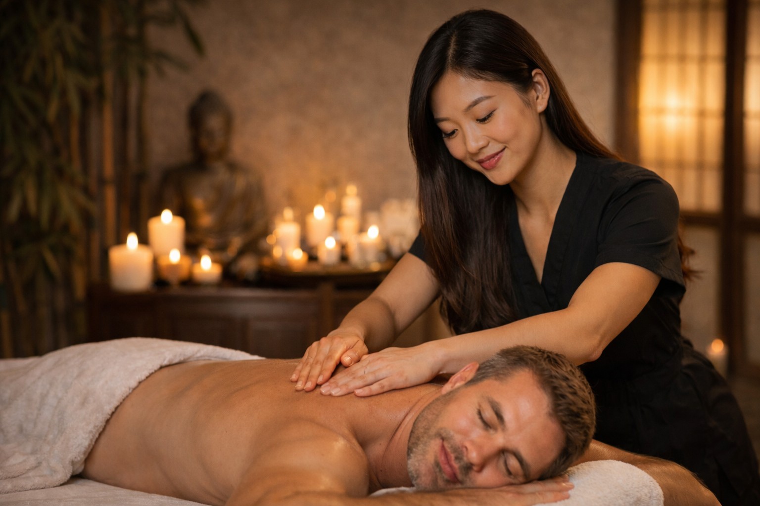 Professional massage therapy at Crystal Spa in Tualatin